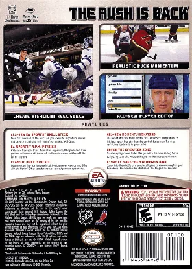 NHL 06 box cover back